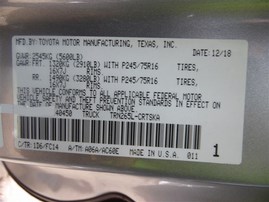 2019 Toyota Tacoma Silver Extended Cab 2.7L AT 2WD #Z22785